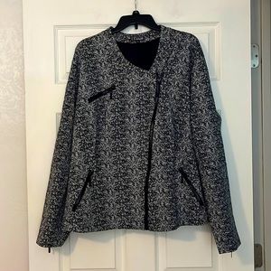 WOMEN’S PLUS SIZE ZIP UP DRESS JACKET : SIZE 3X